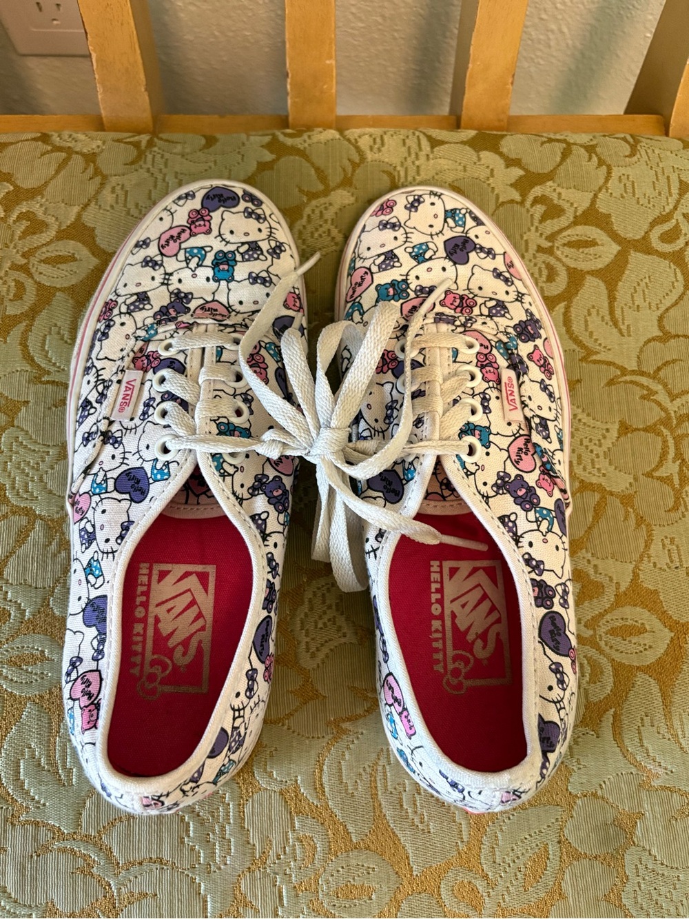 Vans x Hello Kitty White Canvas Sneakers